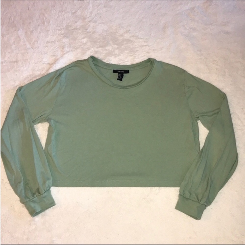 Forever 21 Long Sleeve Crop Top